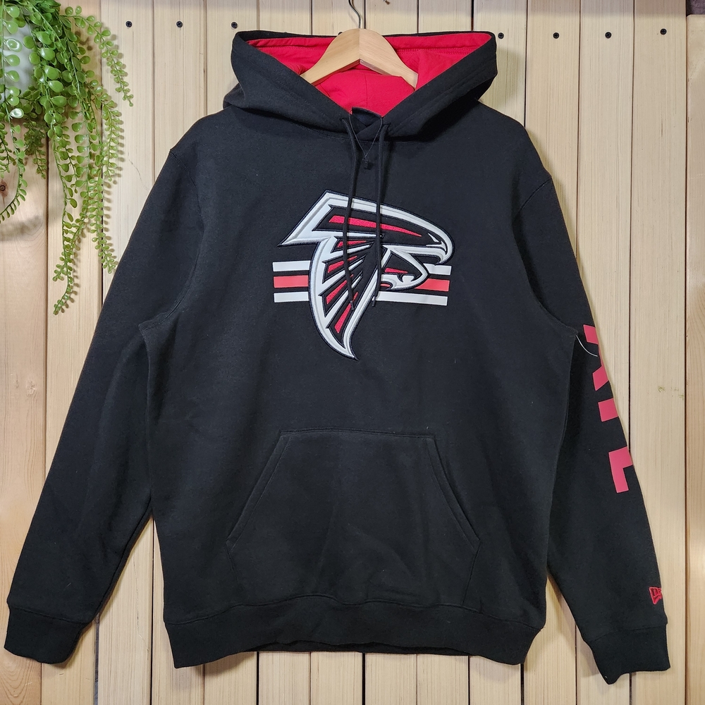 Atlanta Falcons American Football Team Hoodie, Black and Red, NFL, NEW no tags